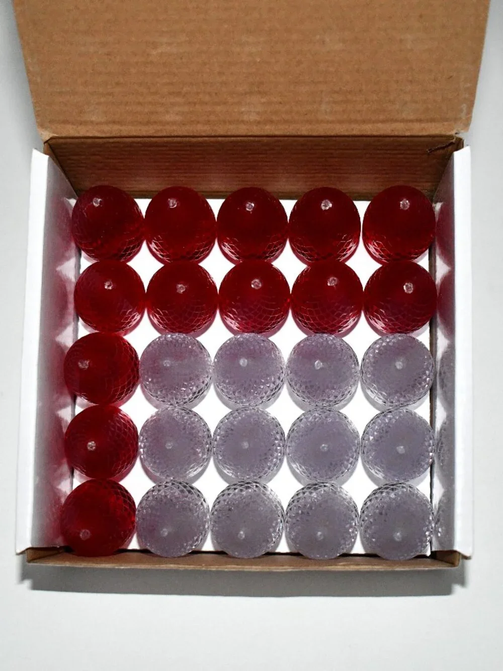 Novelty Lights C9 LED Replacement Bulbs, 25PK, Red/ Warm White, Dimmable, NWT